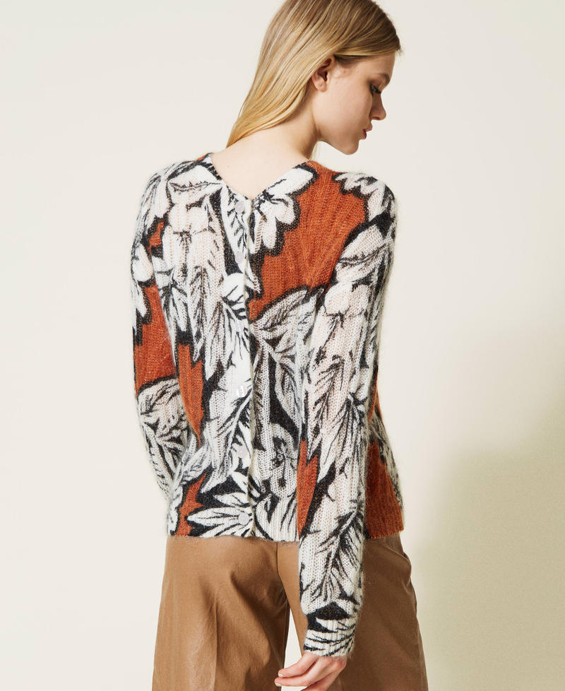 Mohair and wool blend cardi-jumper