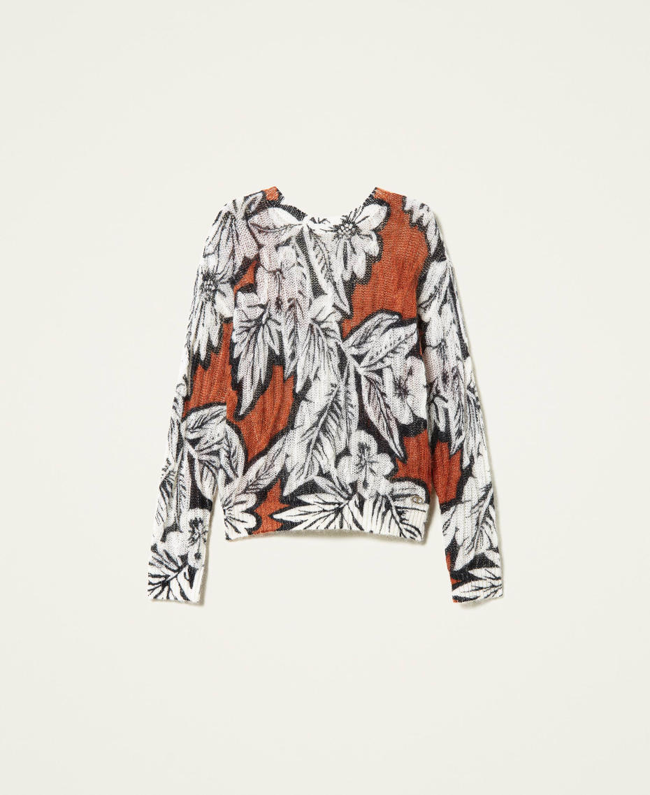 Mohair and wool blend cardi-jumper