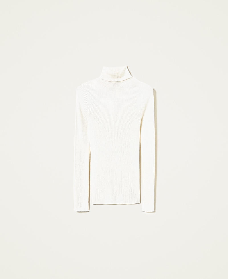 Seamless wool turtleneck jumper