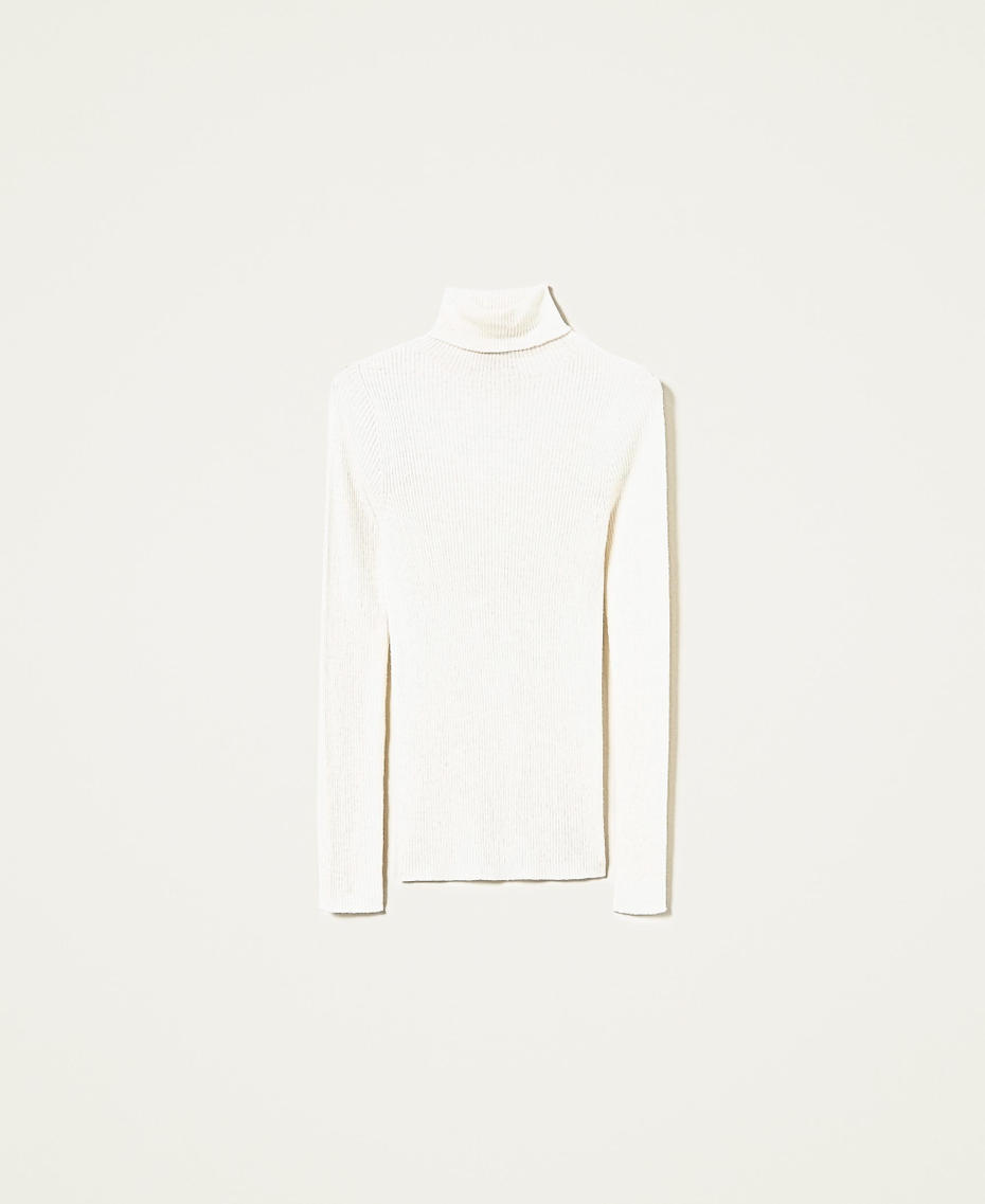 Seamless wool turtleneck jumper