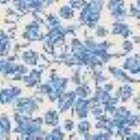 Pochette aus Canvas Print Toile De Jouy Off White/Blu Med Frau 13465_C