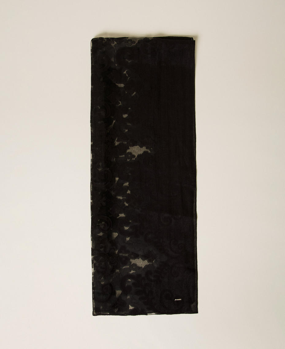 &Eacute;tole en dentelle incrust&eacute;e Noir Femme 261TA4320_00006_01