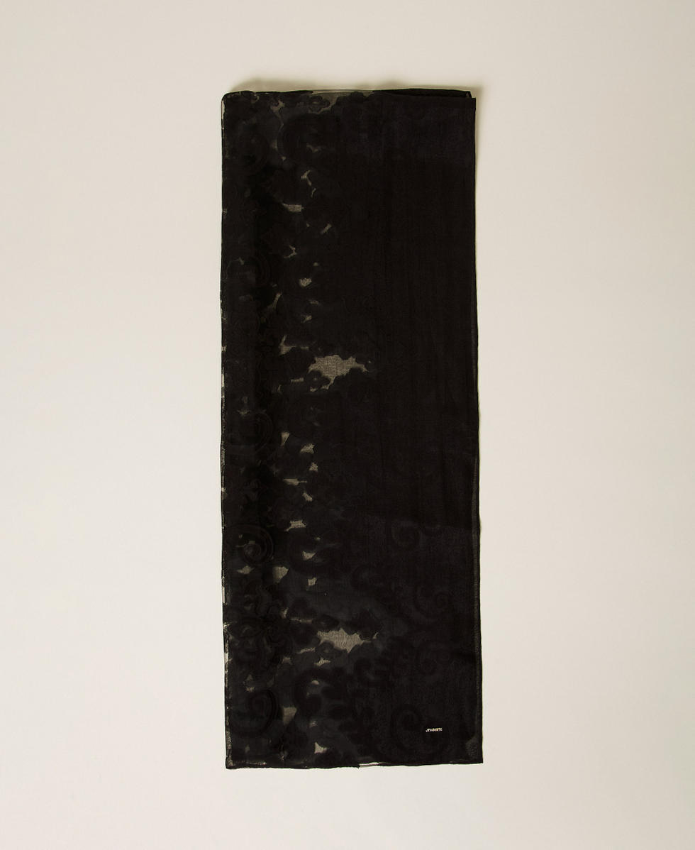 &Eacute;tole en dentelle incrust&eacute;e Noir Femme 261TA4320_00006_01
