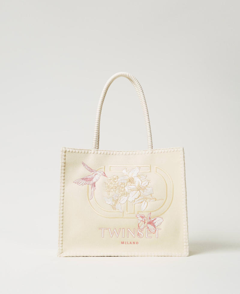 Shopper „Bohémienne“ mit Stickerei Delicate Beige Frau 251TB7412_12140_01