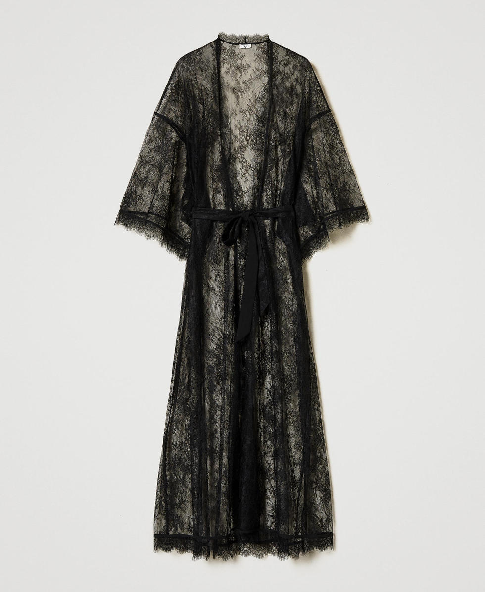 Long lace dressing gown sale