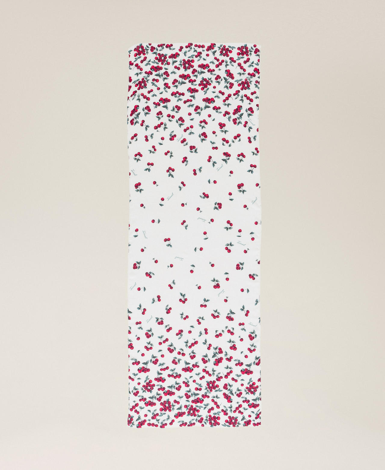 Cherry print stole White/Red Cherries Degrad&egrave; Woman 261TO5520_13503_05