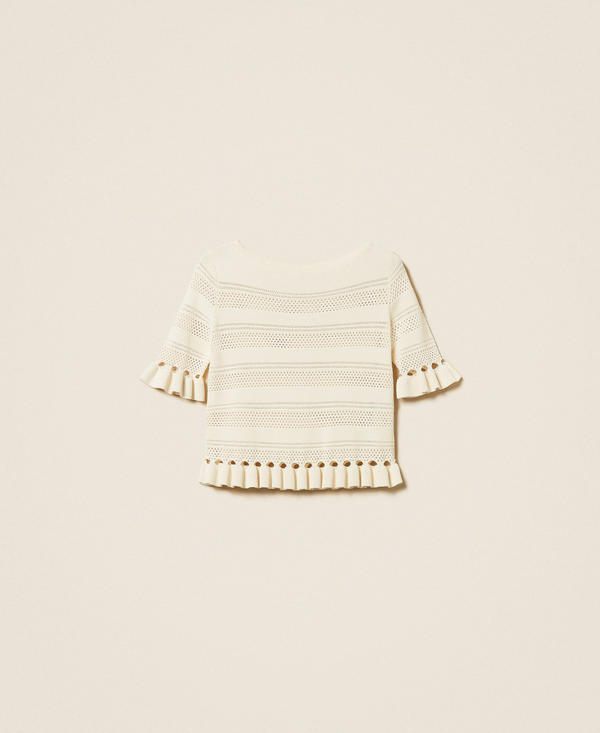 Jumper with ruffles
