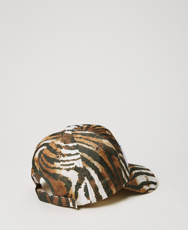 Cappello da baseball con logo ricamato Stampa Shaded Zebra Donna 231AA4060-02