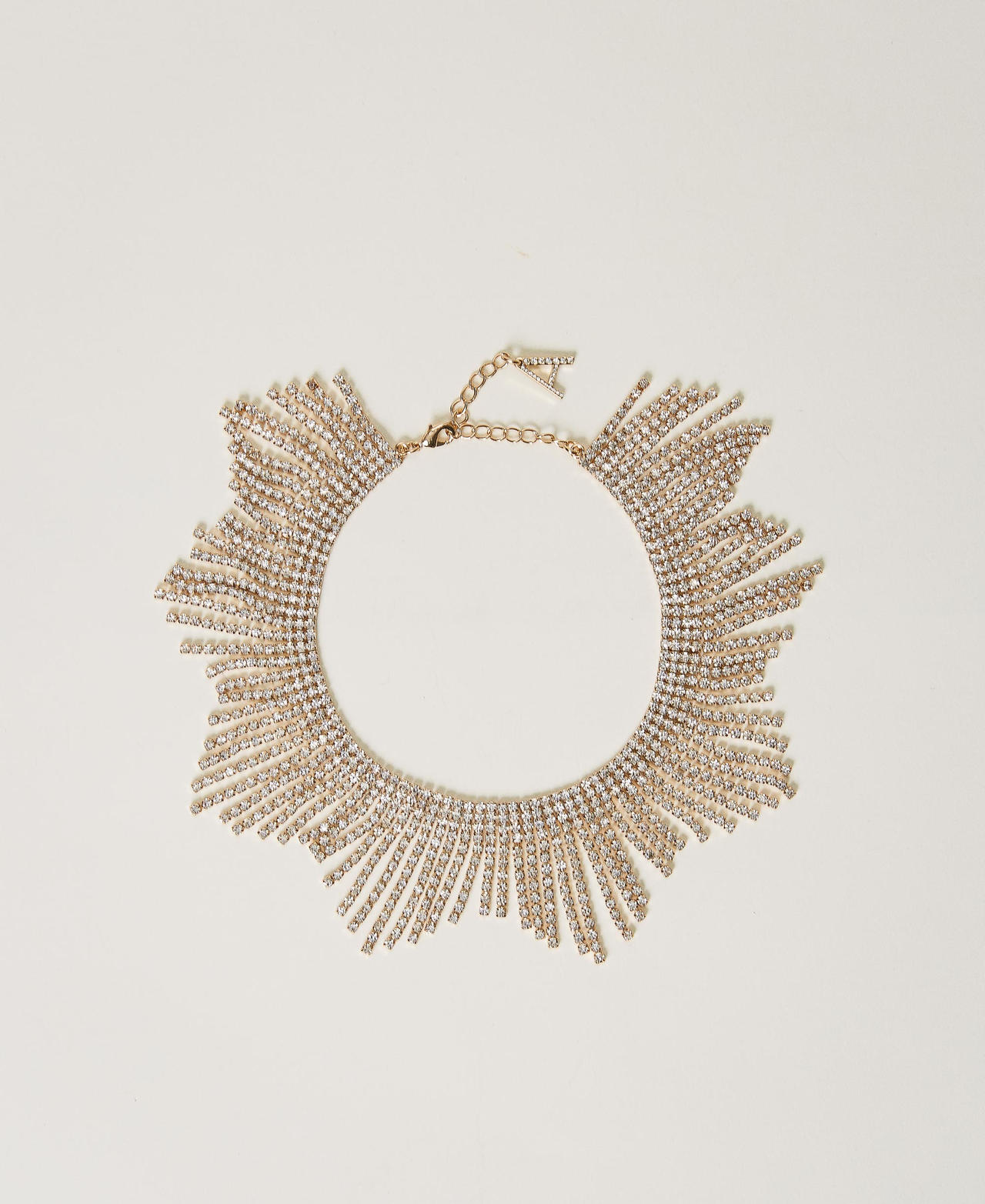 Collana girocollo con strass