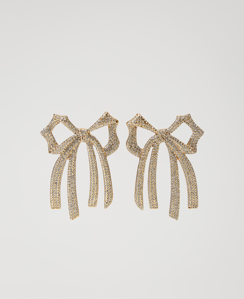 Boucles D’oreilles Margueritta | Blanc Strass | Métal Argenté Sans Nickel | Élégant Et Léger