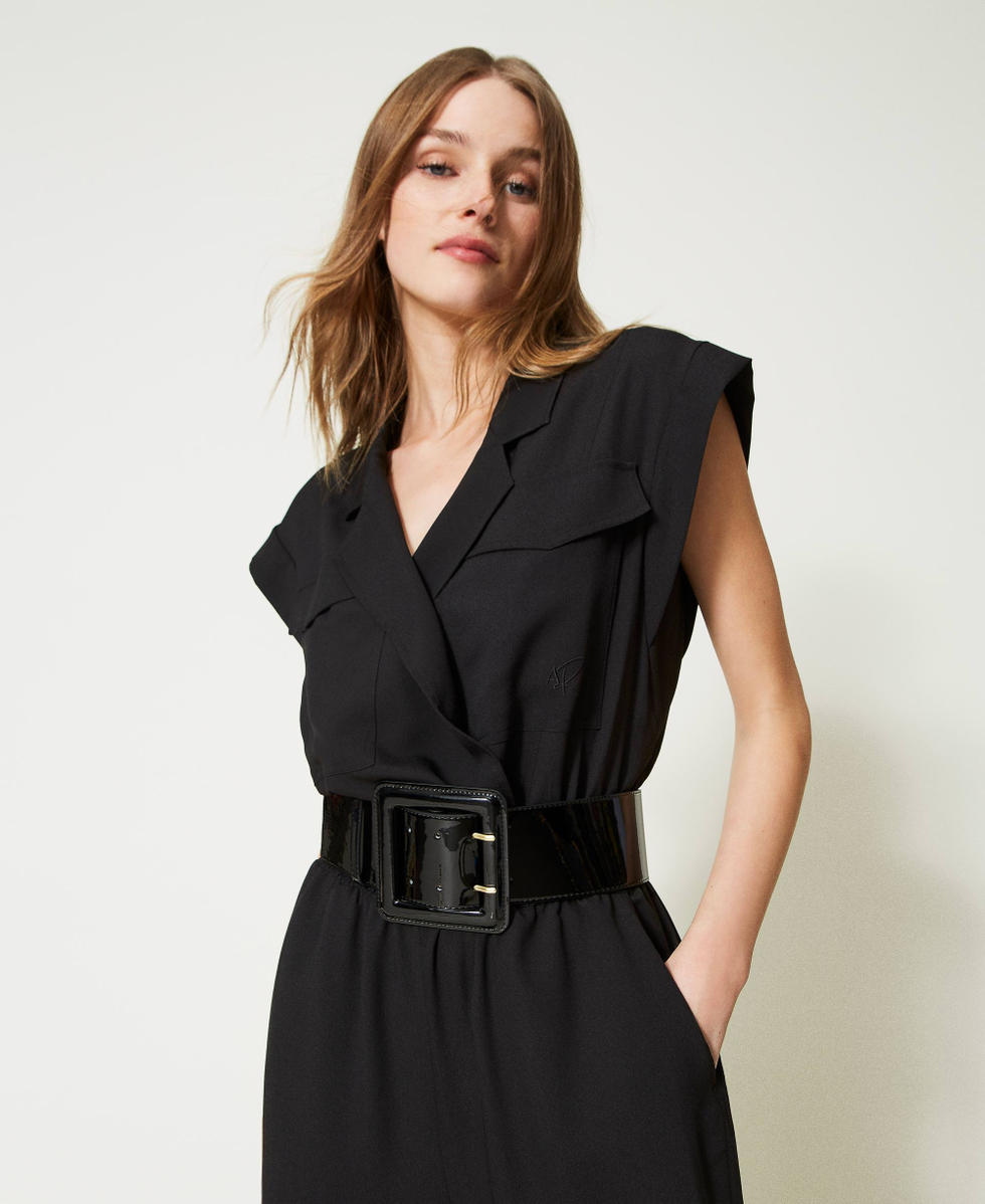 Covered buckle belt Black Woman 231AA4130_00006_S0