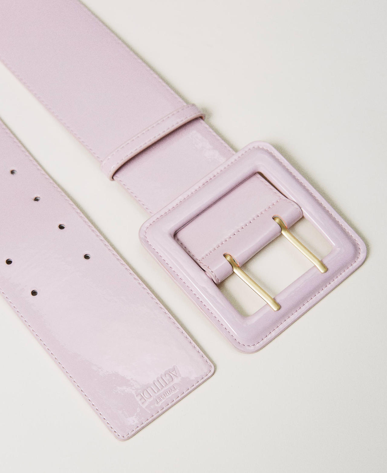 Covered buckle belt "Cradle Pink" Woman 231AA4130-02