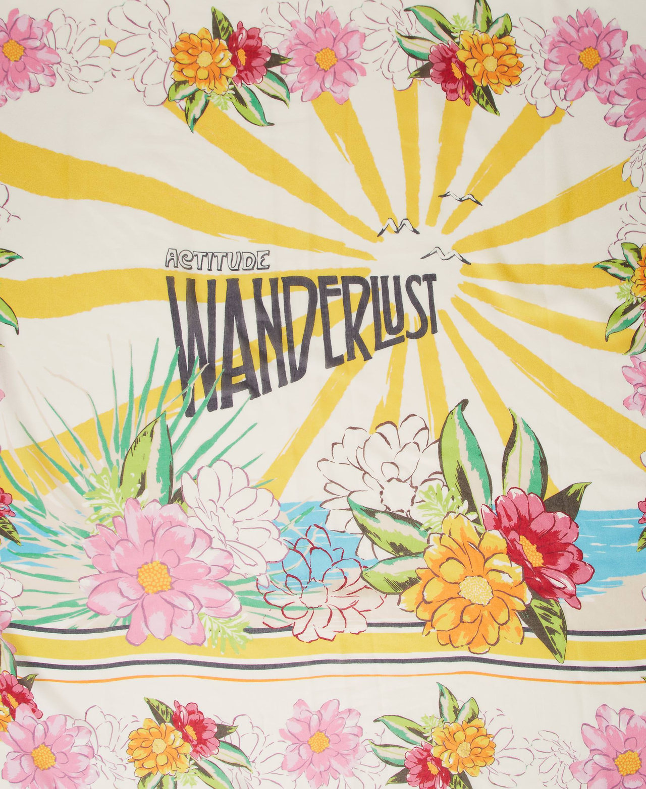Pañuelo estampado con logotipo Estampado Wonderlust Mujer 231AA4150-02