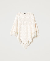 Poncho long en maille brillante main image 0