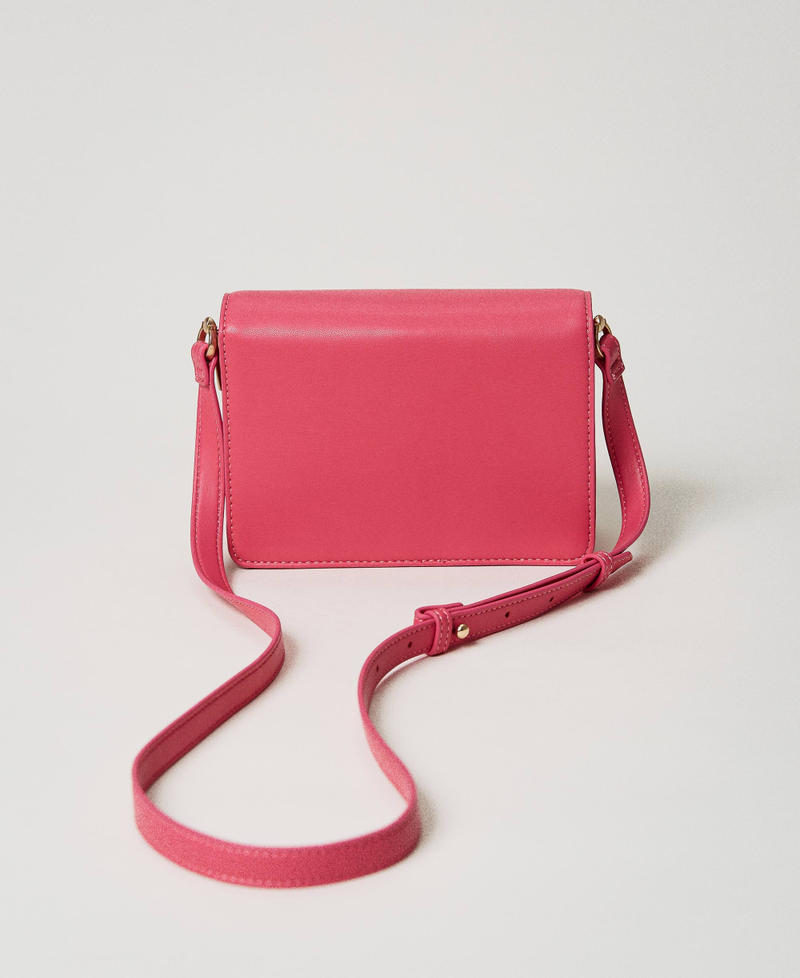 Shoulder bag with flap and fringes "Cerise" Fuchsia Woman 231AA7220-03