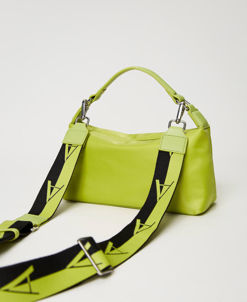 Borsa hobo con tracolla logata Lime Green Donna 231AA7253_10328_03