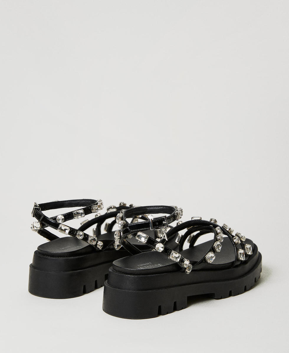 Sandali con carrarmato top