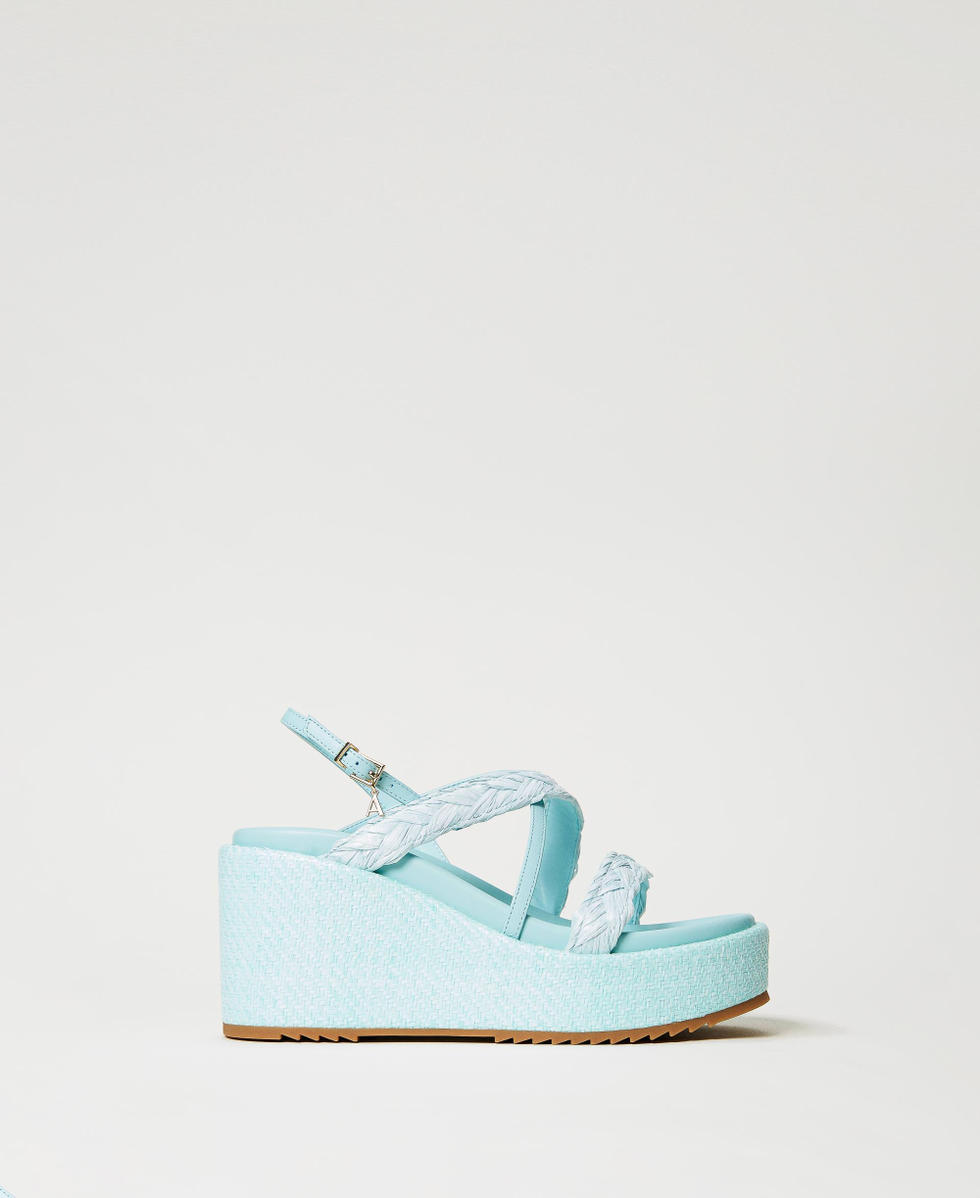 Sandales compensees raphia new arrivals