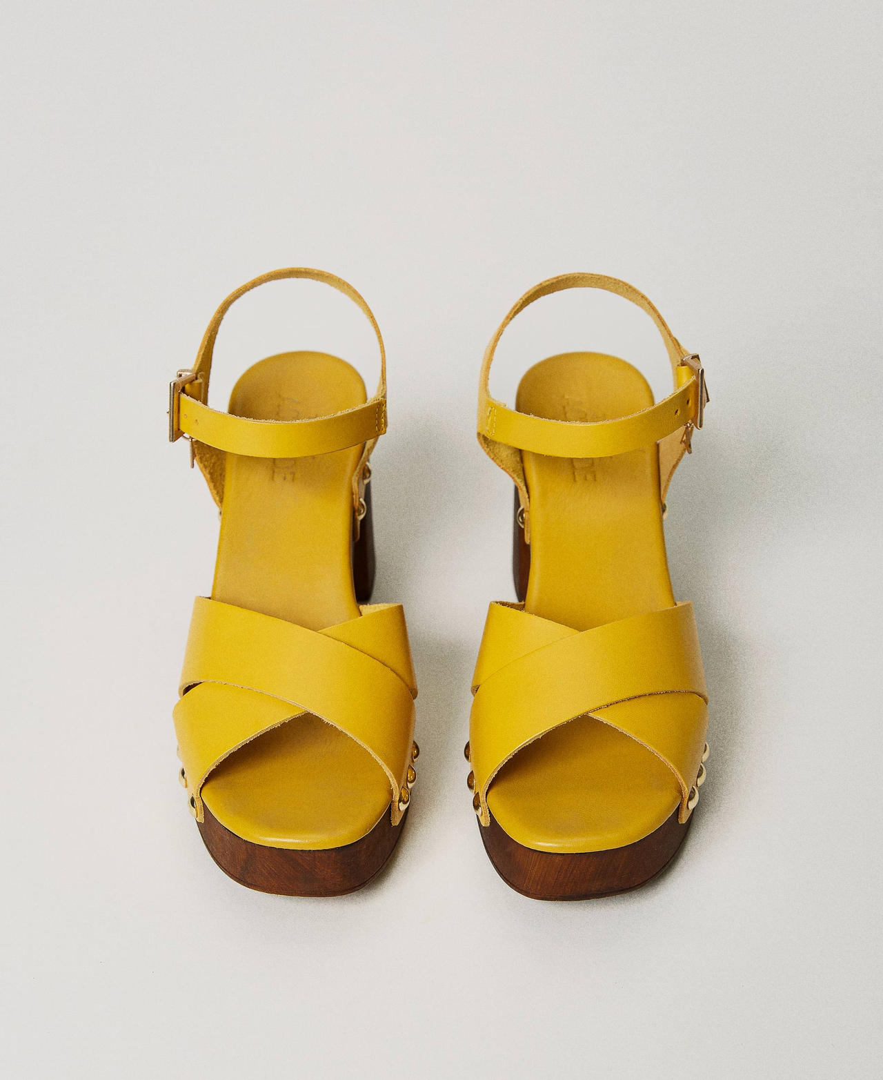 Yellow clog sandals cheap