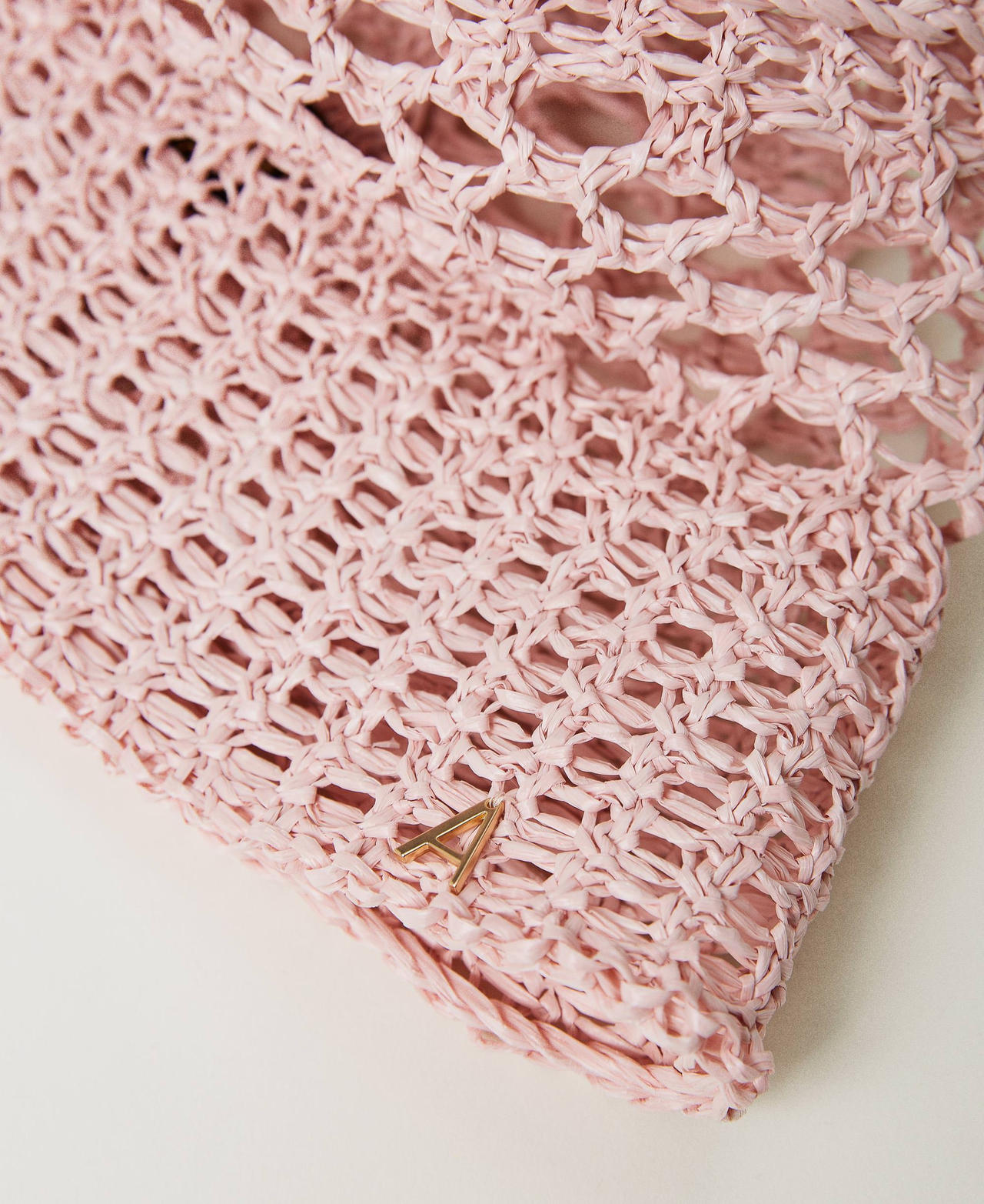 Raffia-like bucket hat Rose Cloud Woman 231AO5010_10575_02
