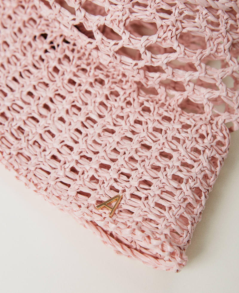 Raffia-like bucket hat Rose Cloud Woman 231AO5010_10575_02