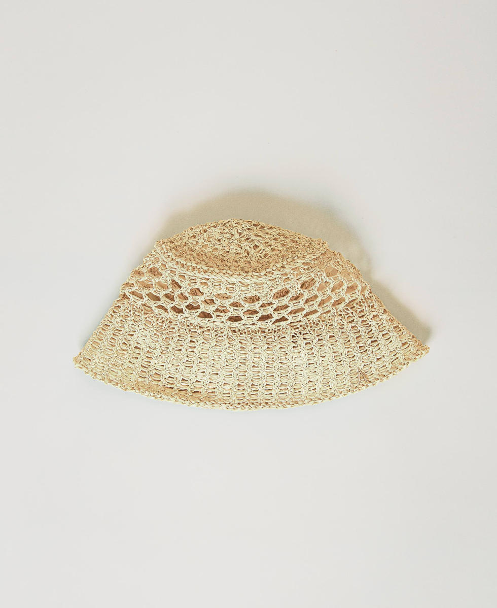 Raffia-like bucket hat