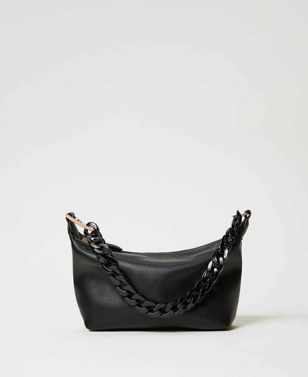 Charles & Keith - Women's Catena Chain-Handle Bag, Black, M