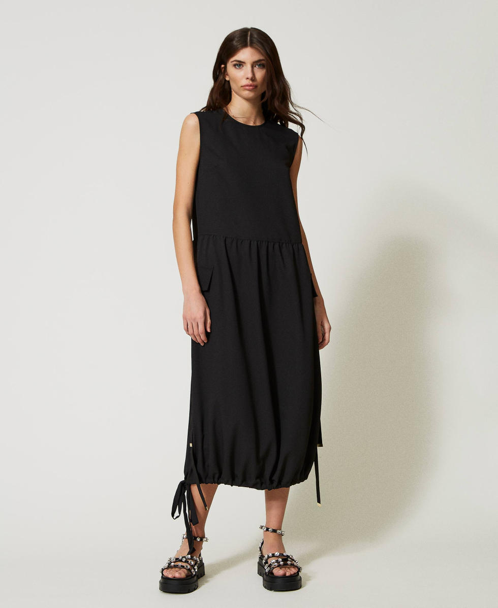 Polyester midi dress deals