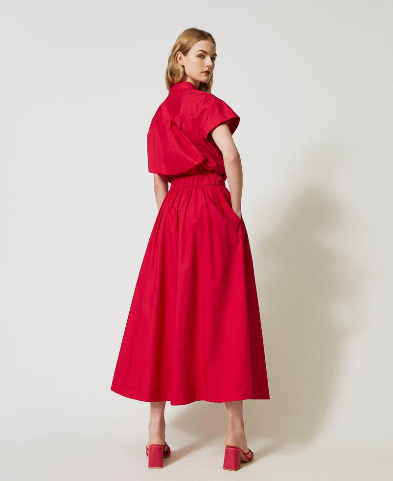 Long poplin dress