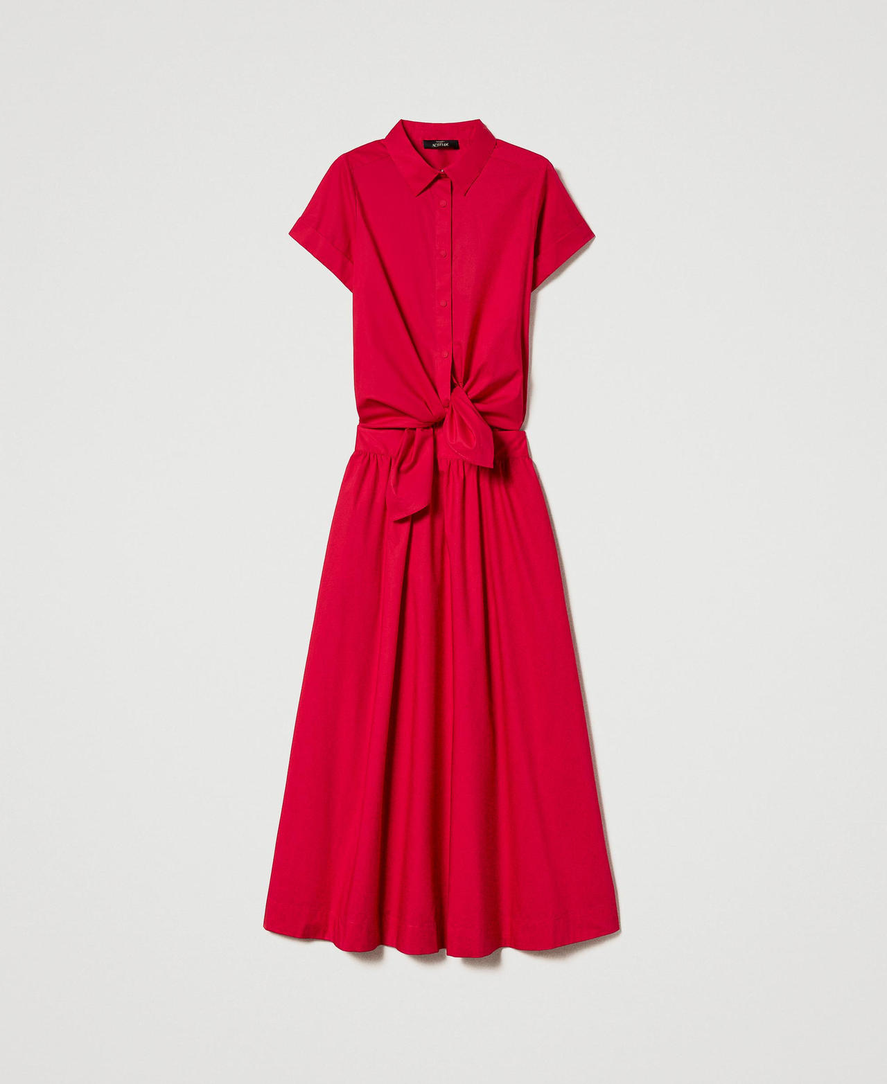Long poplin dress "Cerise" Fuchsia Woman 231AP2089-0S