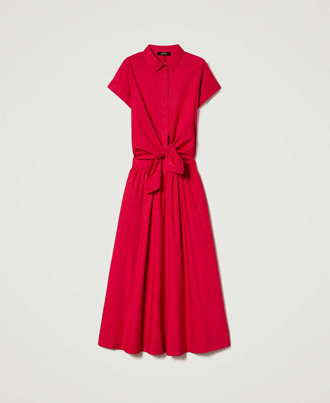 Long poplin dress