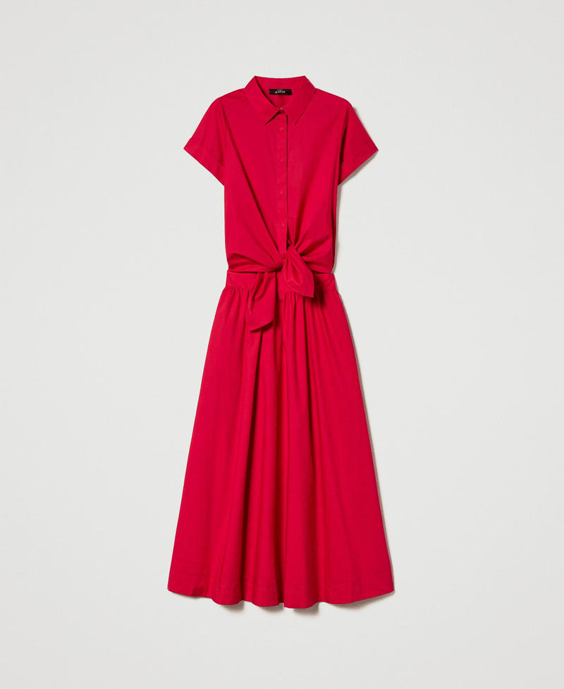 Long poplin dress
