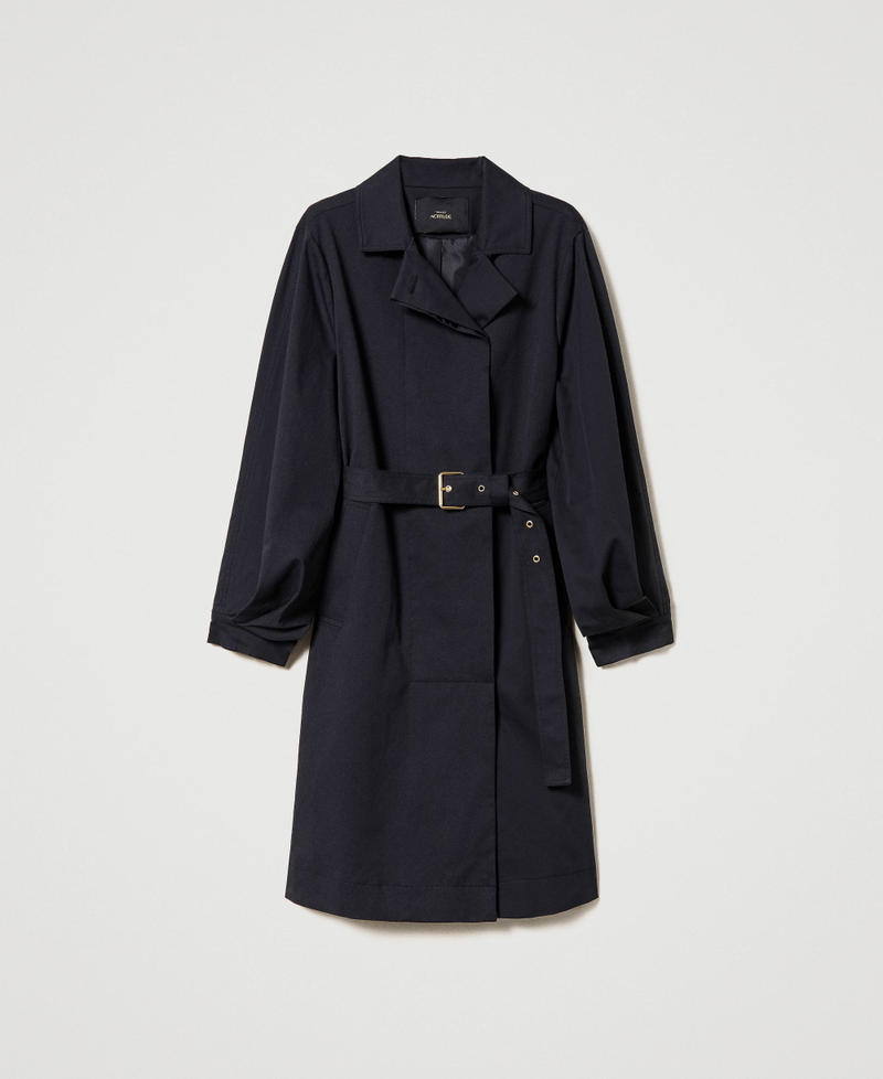Cotton double-breasted trench coat Desert Palm Woman 231AP2090-0S