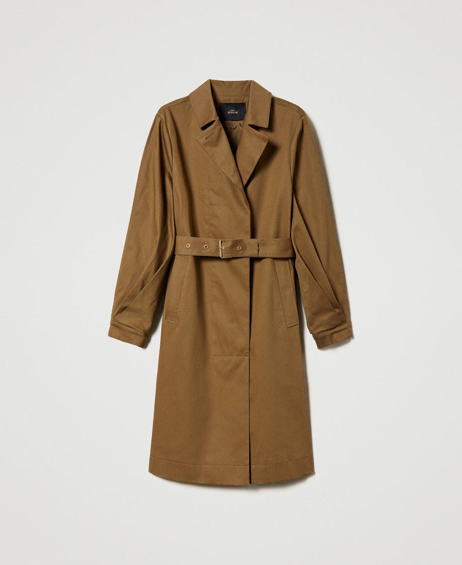 Trench doppiopetto in cotone Desert Palm Donna 231AP2090_10335_S0