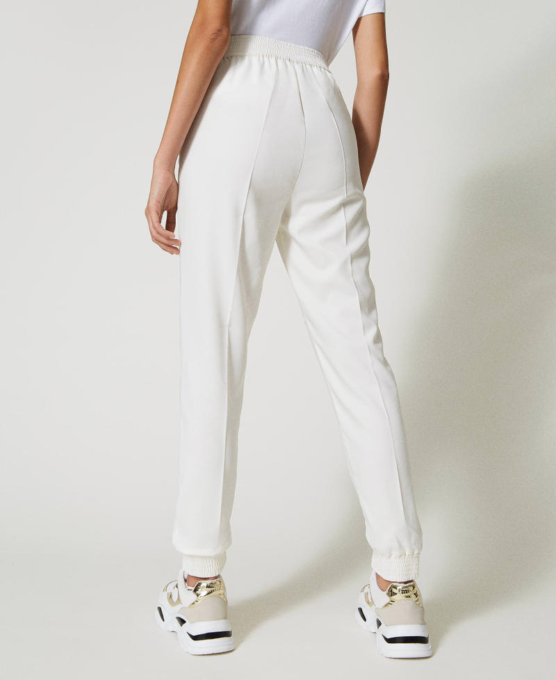 Technical fabric joggers Mother Of Pearl Woman 231AP2162_00059_03
