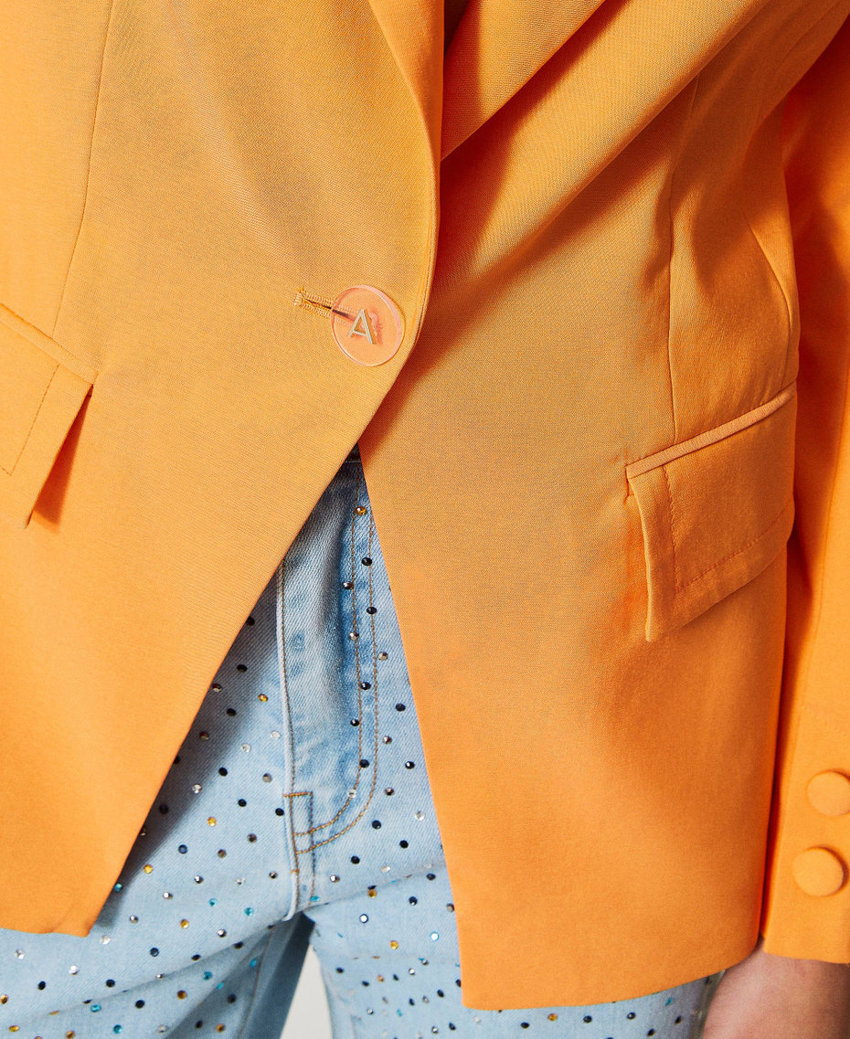 Technical fabric blazer "Orange Tiger" Woman 231AP2163_10326_05