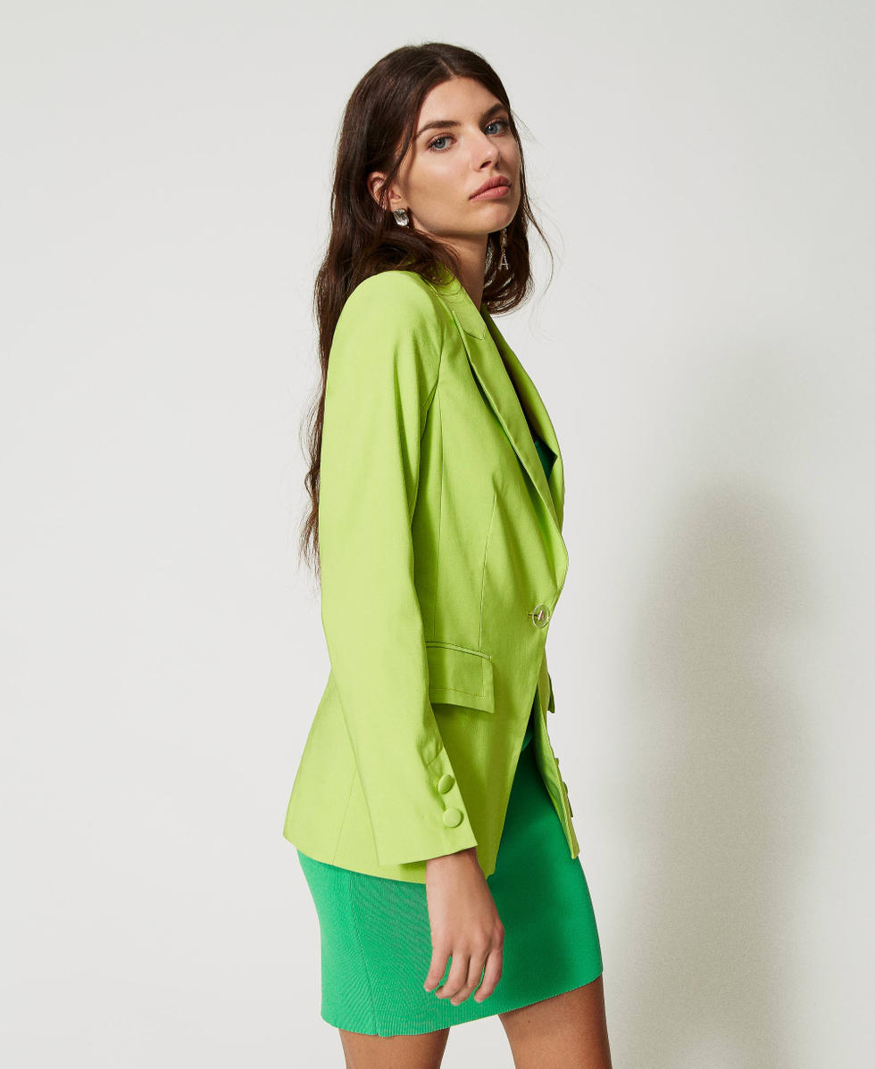 Blazer en tissu technique Femme Vert TWINSET Milano
