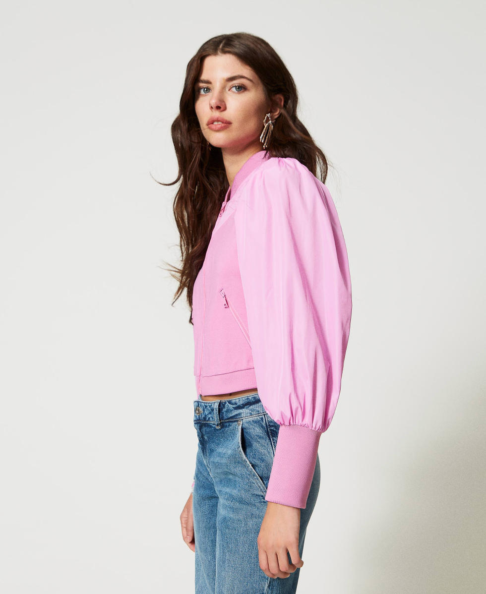 t.japan knit jacket ピンク Tang Cardigan in pink cashmere
