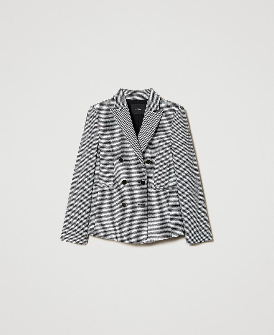 Houndstooth blazer