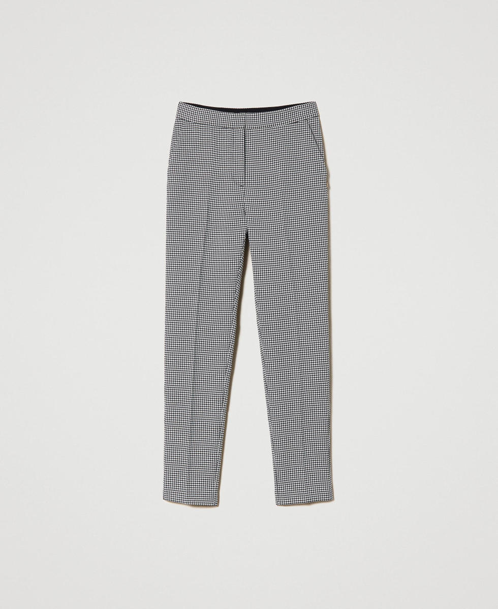 Houndstooth cigarette pants new arrivals