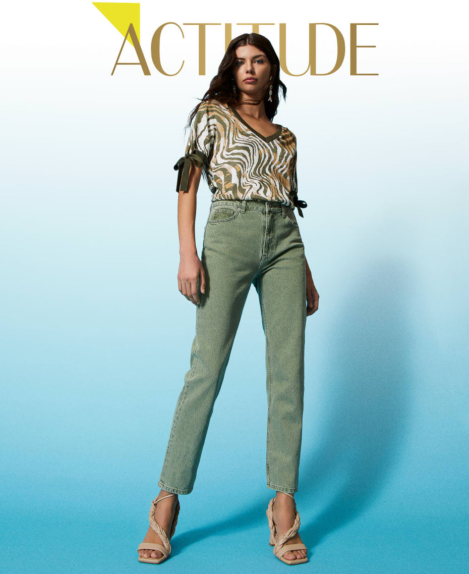 Jeans regular cinque tasche colorati