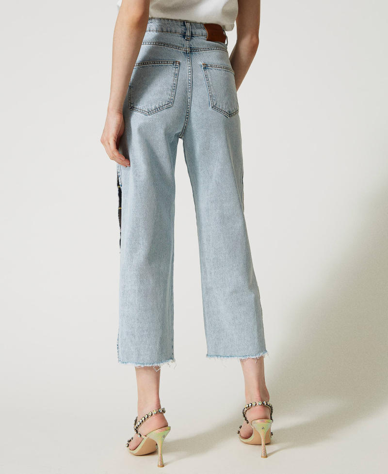 Mum fit jeans with rhinestones