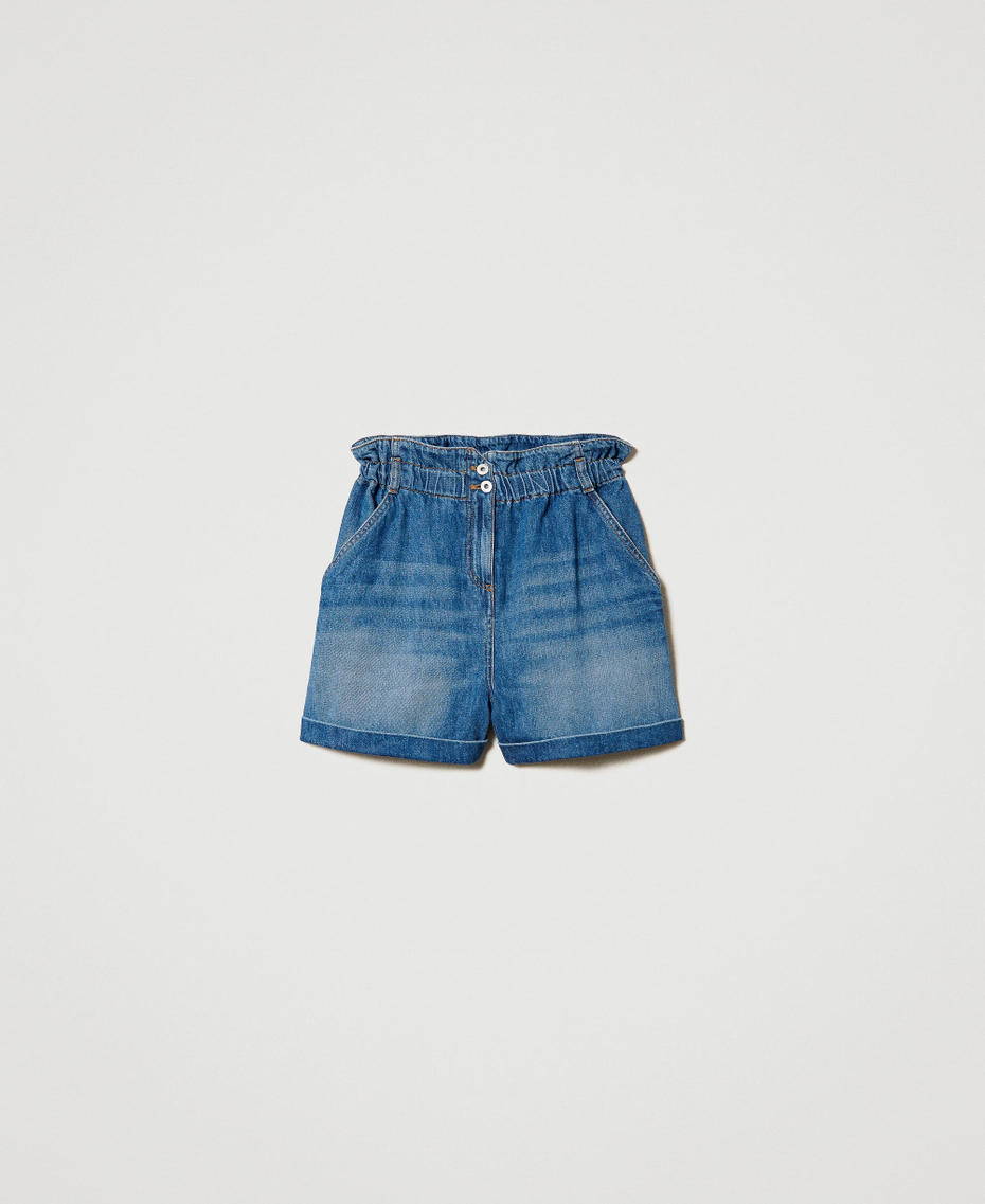 High waist denim shorts