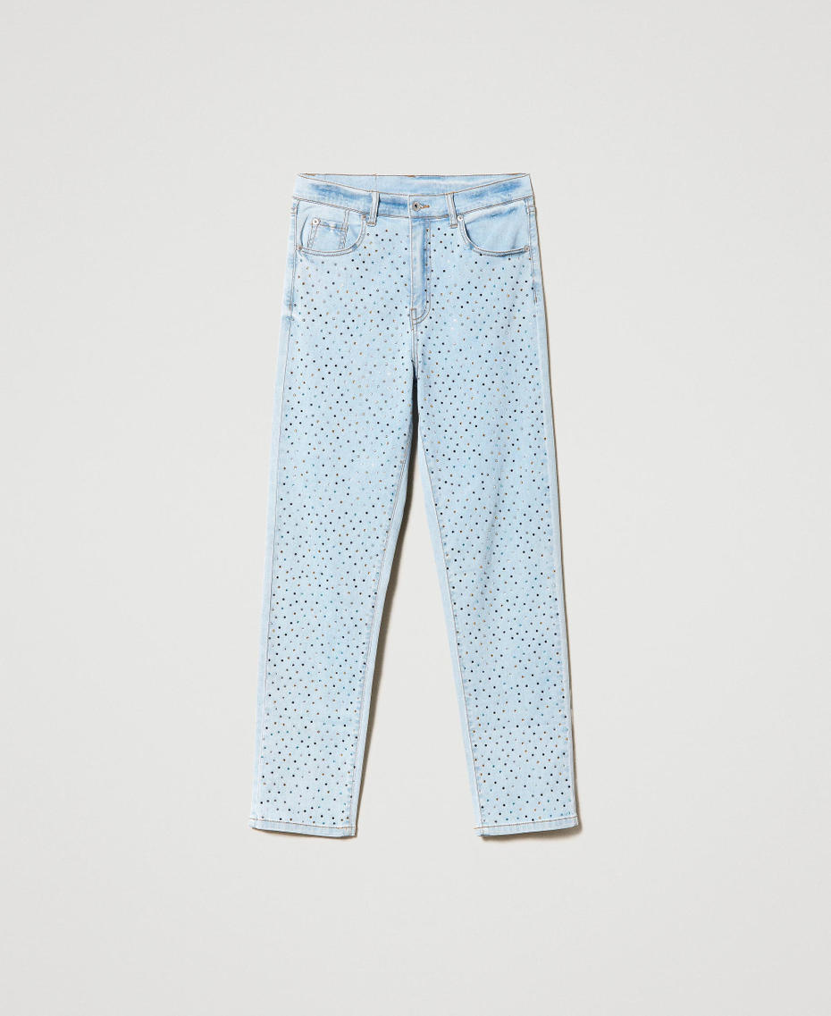 Boyfriendjeans mit Strass