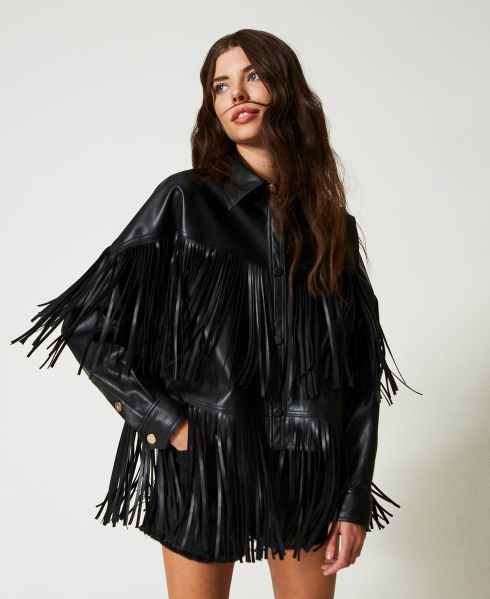 Giacca pelle twin set sale