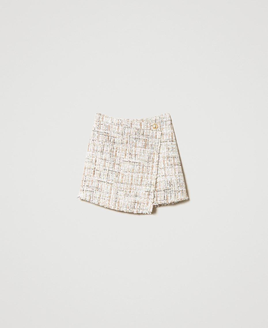 Mini-jupe en tissu bouclé avec sequins Soft Bouclé Femme 231AP2472-0S