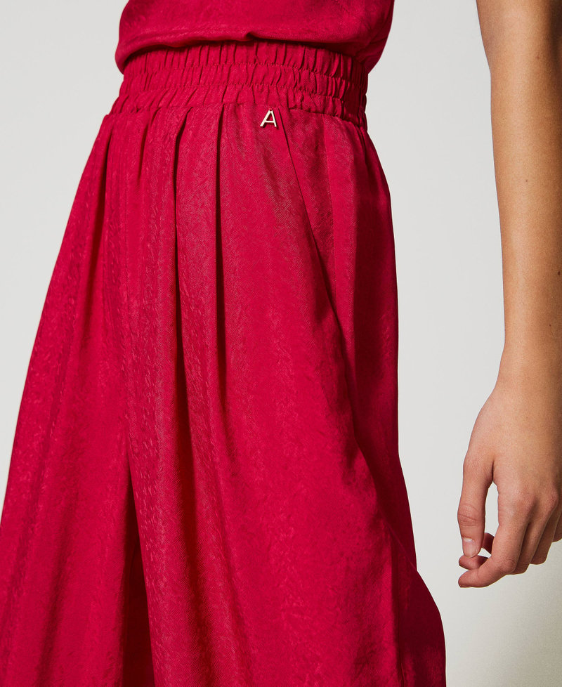 Pantalon palazzo jacquard
