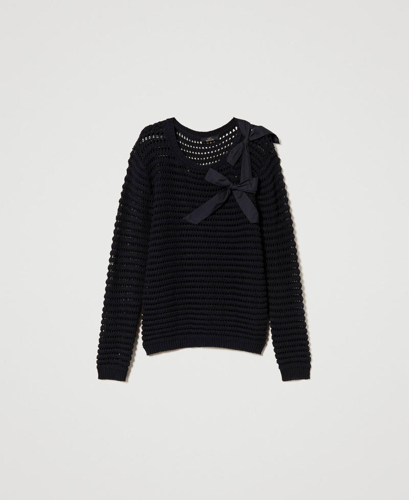 Regular fit jumper with bows