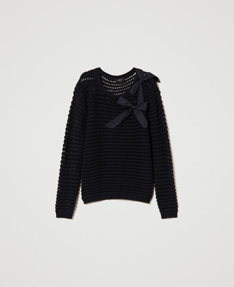 Regular fit jumper with bows