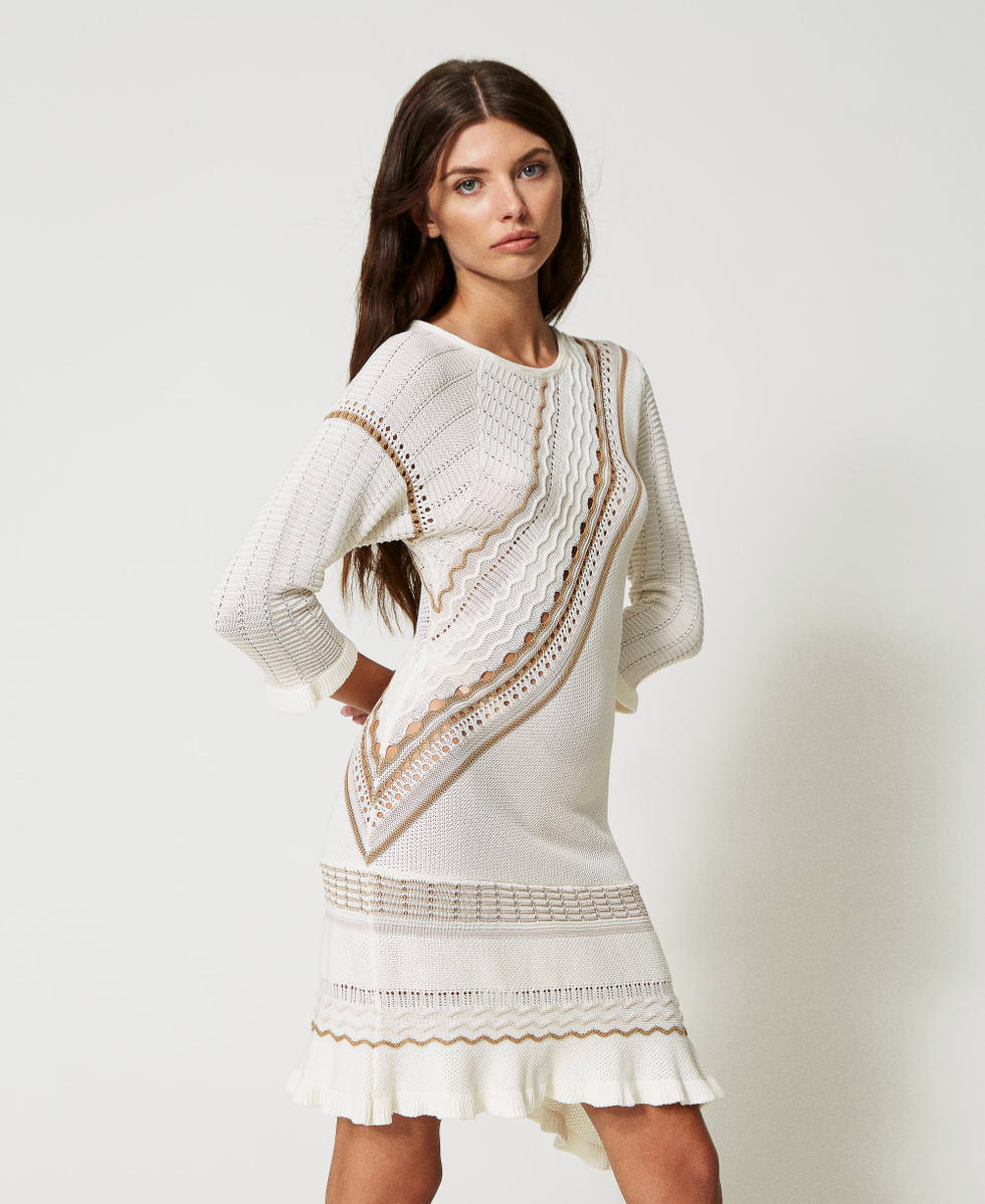 Knit asymmetric dress